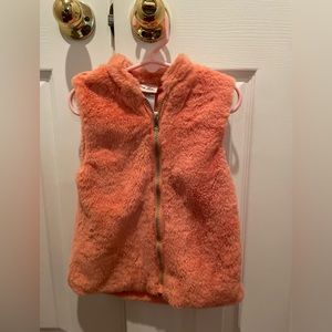 Pink Faux Fur! Super cute 4T. Only worn once!